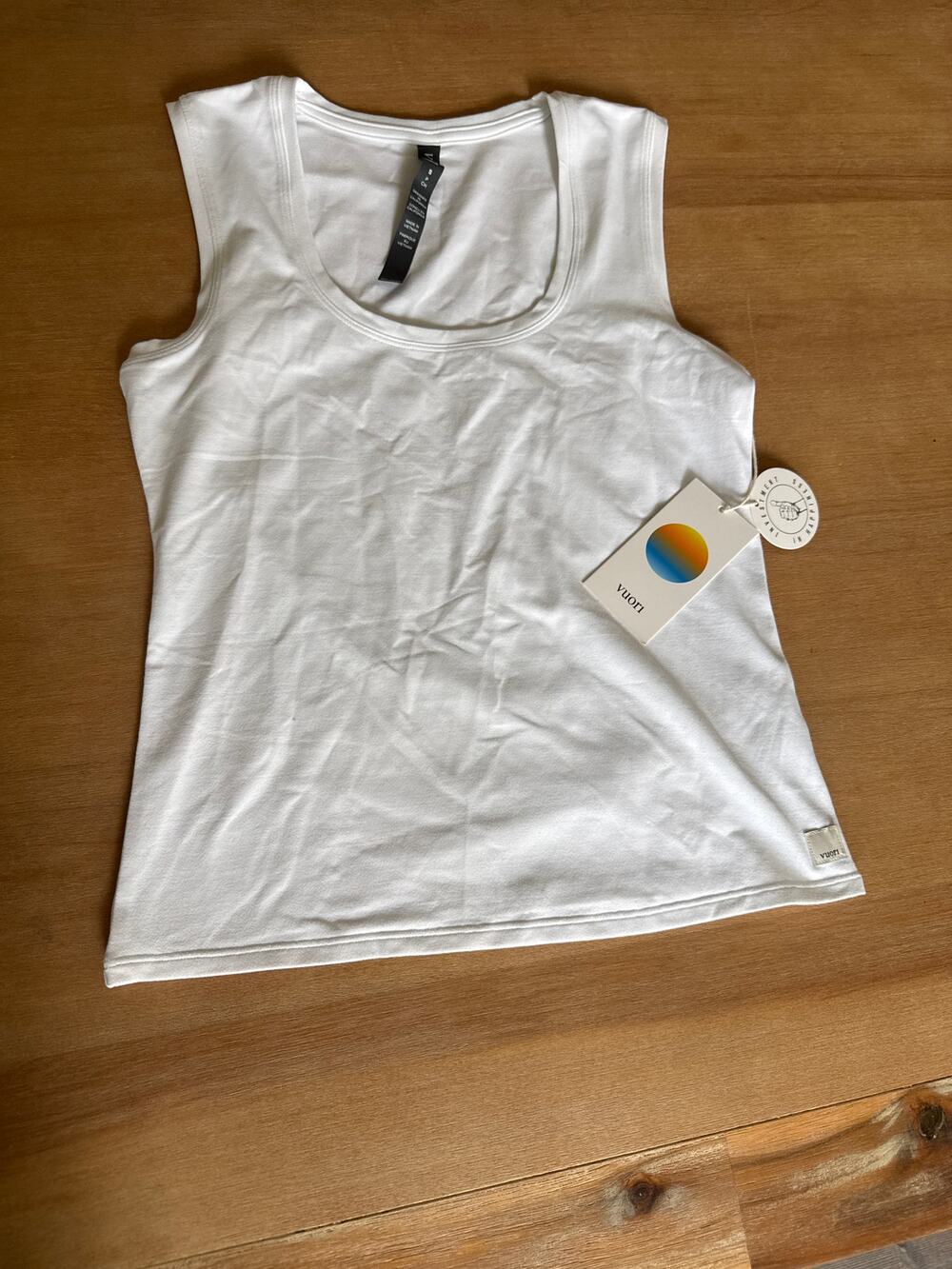 Vuori Halo Essentials Scoop Neck Tank White Womens Small